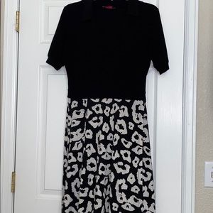 ava black wrap dress